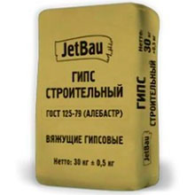  Гипс строительный (ГОСТ 125-79) "JetBau" , 30 кг