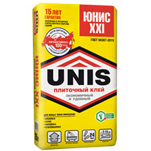 Клей для плитки "Юнис - XXI" (25 кг)